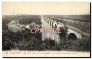 Old Postcard Chaumont Viaduct and Vallee Saint Roch