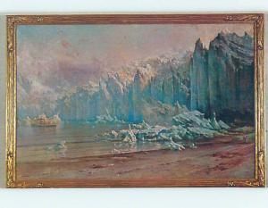 Unused Pre-1980 POSTCARD OF PAINTING AT MUSEUM Anchorage Alaska AK hs9509