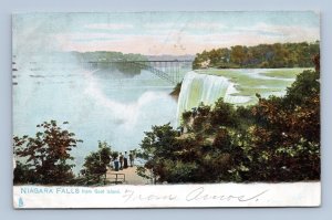 View From Goat Island Niagara Falls New York NY Raphael Tuck UDB Postcard M14