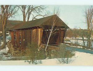 Unused Pre-1980 COVERED BRIDGE Bradford New Hampshire NH t8286