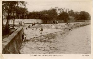 UK - England, New Ferry. The Gap and Promenade    *RPPC