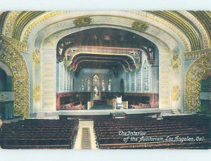 Divided-back AUDITORIUM INTERIOR Los Angeles California CA AF0764