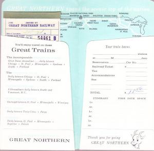 Great Northern Railway - Ticket Envelope