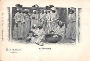 Paramaribo Suriname Marktvrouwen Women in Market Vintage Postcard AA49030