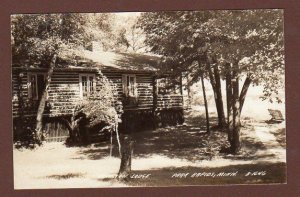 1940 RPPC PARK RAPIDS MINNESOTA HAMILTON LODGE LOG CABIN CAMP PHOTO POSTCARD