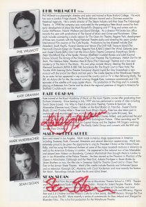 Dick Barton Special Agent London Premiere 2x Hand Signed Theatre Programme