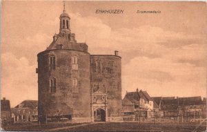 Netherlands Enkhuizen Drommedaris Vintage Postcard 04.14