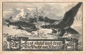 RHEIN GERMANY WW1 PROPAGANDA MILITARY SOLDIER'S MAIL POSTCARD 1914