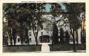 AURORA, IL Illinois JENNINGS SEMINARY~Closed Girl's High School c1920's Postcard