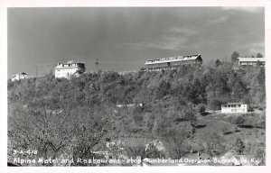 Burkeville Kentucky Alpine Motel and Restaurant Real Photo Postcard AA21867