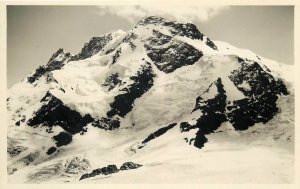 Alpine landscape photo postcard
