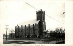 Belton Texas TX Historic Church Real Photo Vintage Postcard