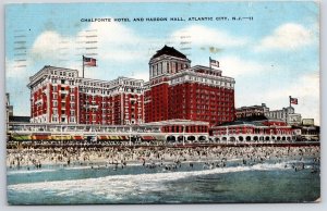 1955 Chalfonte Hotel And Haddon Hall Atlantic City New Jersey NJ Posted Postcard