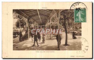 Old Postcard Vichy A Allee Covered