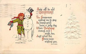 Hats off to old Christmas! Snow Man 1912 