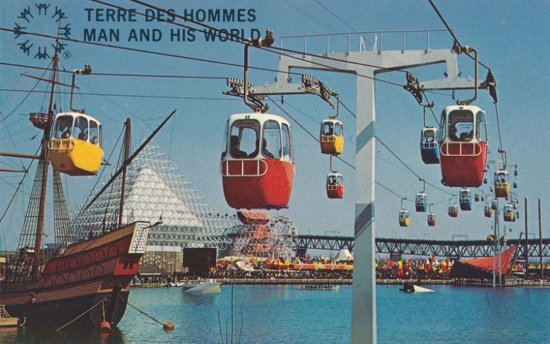 Sky Ride at Man and His World - Terre Des Hommes - Montreal QC, Quebec, Canada