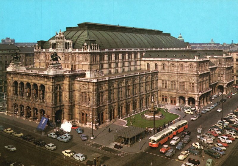 Postcard Opera House Company Renaissance Revival Venue Vienna Austria