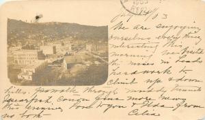 1903 RPPC Postcard; Town View Lead SD Lawrence County Posted