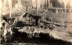 1930s CARLSBAD NEW MEXICO CAVERN FOUNTAIN OF FARIES LOWER RPPC POSTCARD P1262
