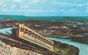 Chattanooga Tennessee  Incline Car on Lookout Mountain Vintage Chrome Postcard