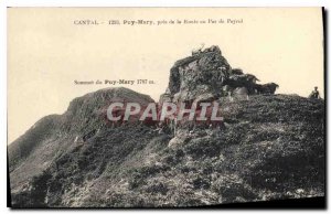 Postcard Old Cantal Puy Mary near the Road to Pas de Peyrol Chevre