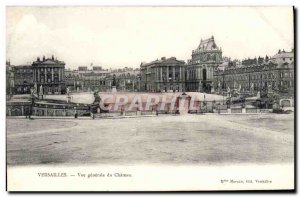 Postcard Old Versailles Vue Generale Du Chateau