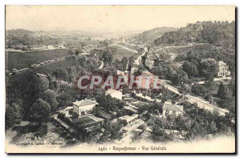 Old Postcard Roquefavour Vue Generale