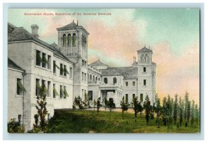 C.1910 Government House, Residence of the Governor Bermuda Postcard P184 