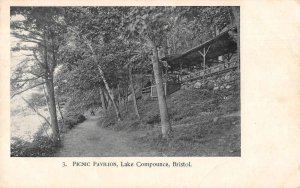 Bristol Connecticut Lake Compounce Picnic Pavilion Vintage Postcard AA28074