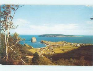 Pre-1980 TOWN VIEW SCENE Perce - Gaspe Peninsula Quebec QC p9896