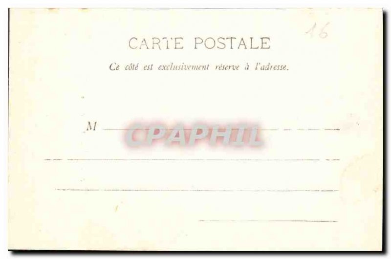 Postcard Old Angouleme Hotel de Ville