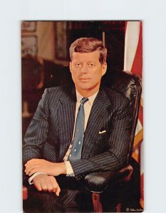 Postcard President John Fitzgerald Kennedy