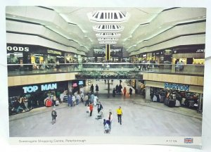 Queensgate Shopping Centre Peterborough Vtg Postcard Top Man Burton Littlewoods