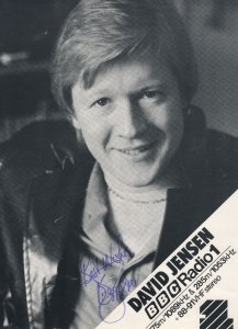 David Jensen Vintage BBC Radio 1 DJ Large Signed Picture