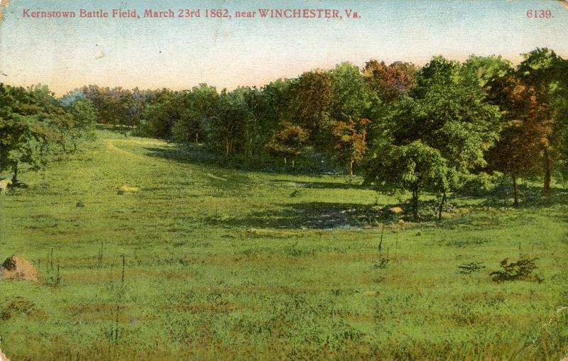 VA - Winchester. Kernstown Battle Field, March 23, 1862. (Virginia) card is d...