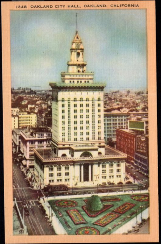 California OAKLAND City Hall Rises 360 feet seventeen floors - LINEN