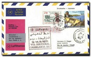 Letter Morocco Casablanca Munchen Rio de Janeiro Sao Paulo May 13, 1971