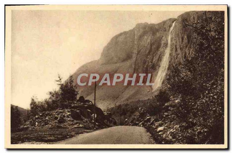 Old Postcard Route du Lautaret Cascade Piss