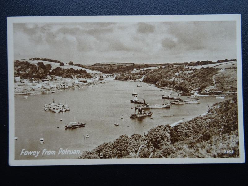 Cornwall POLRUAN from Fowey c1940's Postcard by Photo Precision 3167