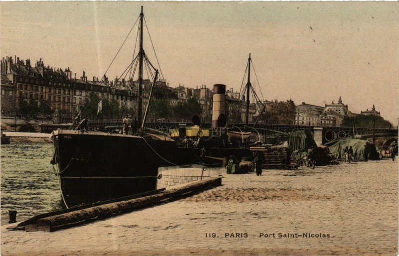 CPA AK PARIS 7e Port Saint-Nicolas. (479593)