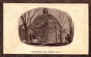 Vintage Postcard 1911 Temple Beth Zion Buffalo New York NY H. Van Stone Pub.