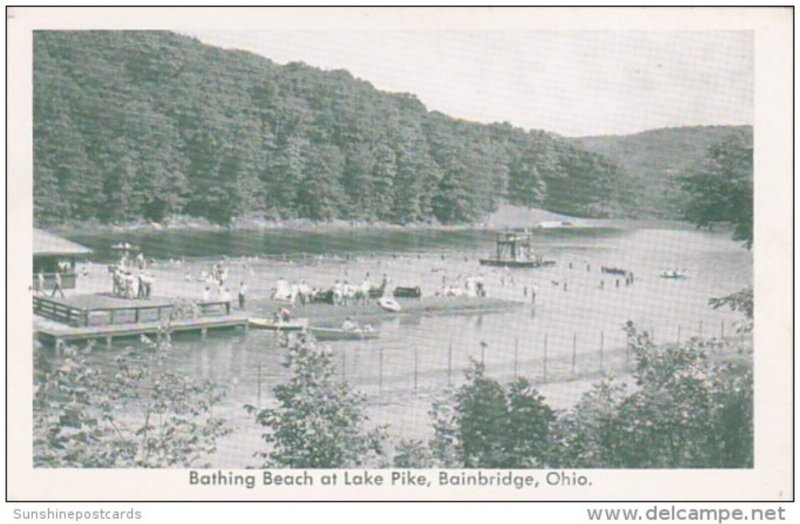 Ohio Bainbridge Bathing Beach At Lake Pike