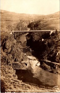 RPPC Bridge Over Lake Fork Gunnison at Sapinero CO c1938 Vintage Postcard V56