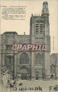 Old Postcard Sens Cathedrale Saint Etienne