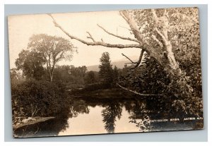 Vintage 1919 RPPC Postcard Contoocook River Antrim New Hampshire