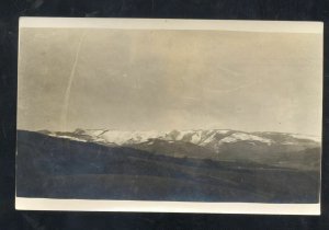 RPPC LEWISTON MONTANA FRESH SNOWFALL WINTER SNOW REAL PHOTO POSTCARD