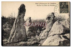 Postcard Ancient Sites Pittoresquesde L & # 39Ardeche Rock Wood Paiolive