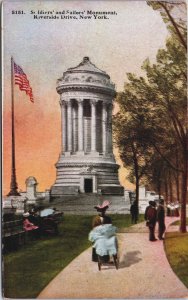 Soldiers and Sailors Monument Riverside Drive New York City Postcard C212