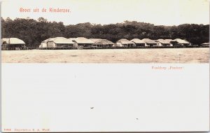 Indonesia Groet uit Kinderzee Paaldorp Peniten Vintage Postcard C077