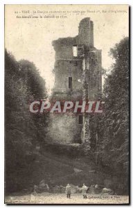 Old Postcard Vire Le Donjon year XII century built by King Henry I of England